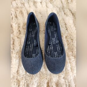 NWOT Denim Flats